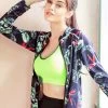 United Classic Grey Tropical Print Workout Jacket