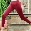 United Classic Red Side Seam Workout Leggings 2 United Classic Red Side Seam Workout Leggings -Shyaway ucl202 red