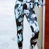United Classic Black Blue Abstract Print Workout Leggings 1 United Classic Black Blue Abstract Print Workout Leggings -Shyaway ucl303 blackblue