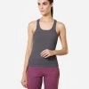 Van Heusen Charcoal Melange Grey Racerback Tank Top