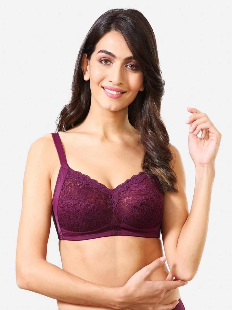 Van Heusen Pickled Beet Seamed Non Padded Support Bra 3 Van Heusen Pickled Beet Seamed Non Padded Support Bra