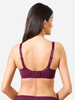 Van Heusen Pickled Beet Seamed Non Padded Support Bra 9 Van Heusen Pickled Beet Seamed Non Padded Support Bra -Shyaway vh22004 pickledbeet 03