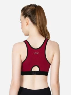 Van Heusen Wine Lightly Padded Medium Impact Sports Bra -Shyaway vh44004 wine 02