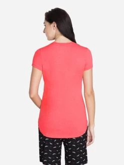 Van Heusen Candy Coral Pink Perfect Long Tee 7 Van Heusen Candy Coral Pink Perfect Long Tee -Shyaway vh55403 candycoral 02