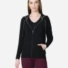 Van Heusen Black Antiviral Full Zip Hoodie Jacket -Shyaway vh66601 black 01