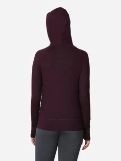 Van Heusen Maroon Purple Slim Fit Gym Hoodie Jacket -Shyaway vh66602 maroon 02