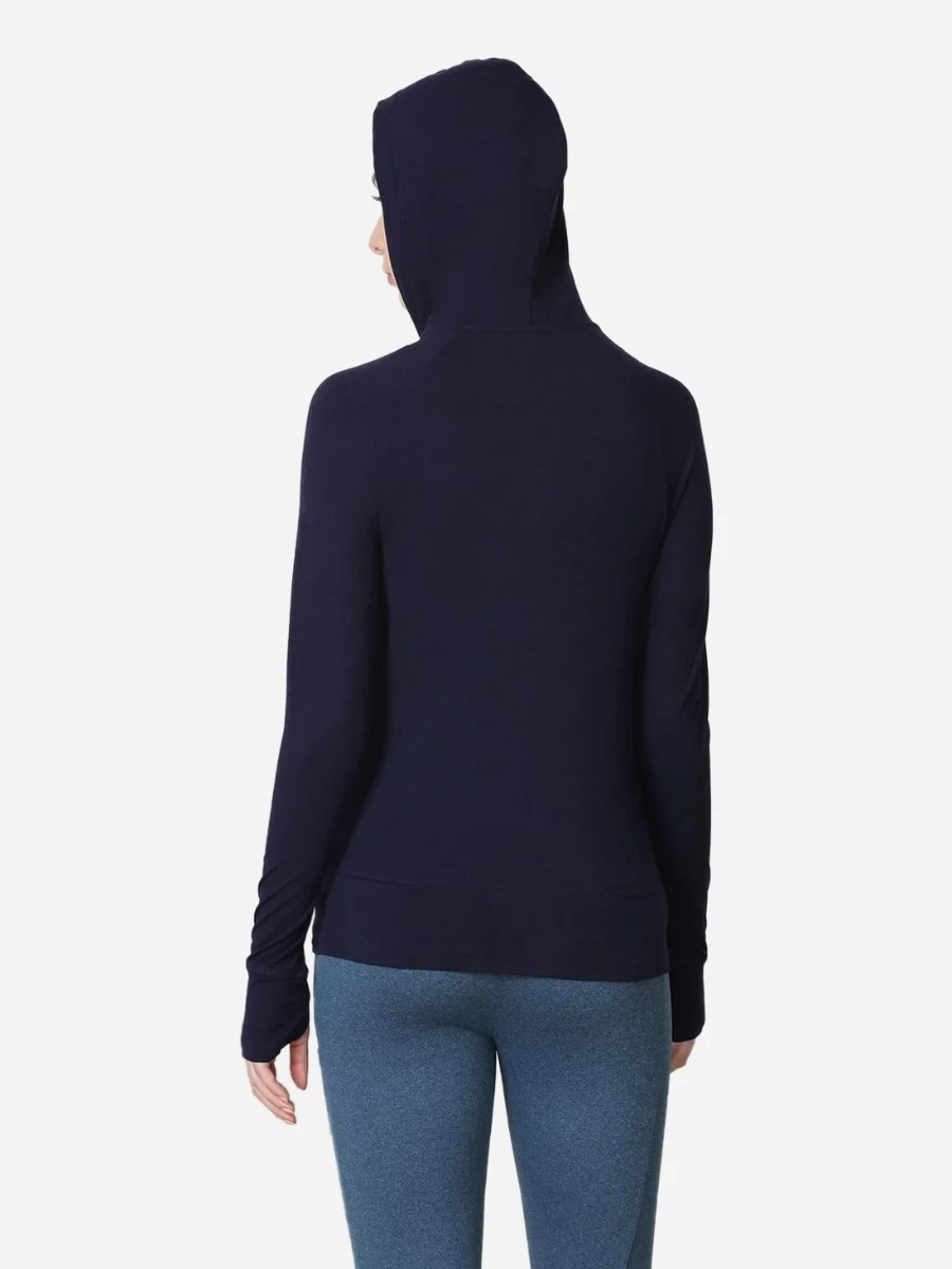 Van Heusen Navy Blue Slim Fit Gym Hoodie Jacket 5 Van Heusen Navy Blue Slim Fit Gym Hoodie Jacket - Image 3