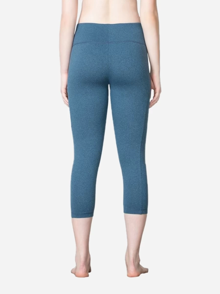 Van Heusen Ocean Blue Side Pocket Yoga Capri Legging 5 Van Heusen Ocean Blue Side Pocket Yoga Capri Legging - Image 3