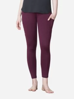 Van Heusen Potent Purple Side Pocket Yoga Legging